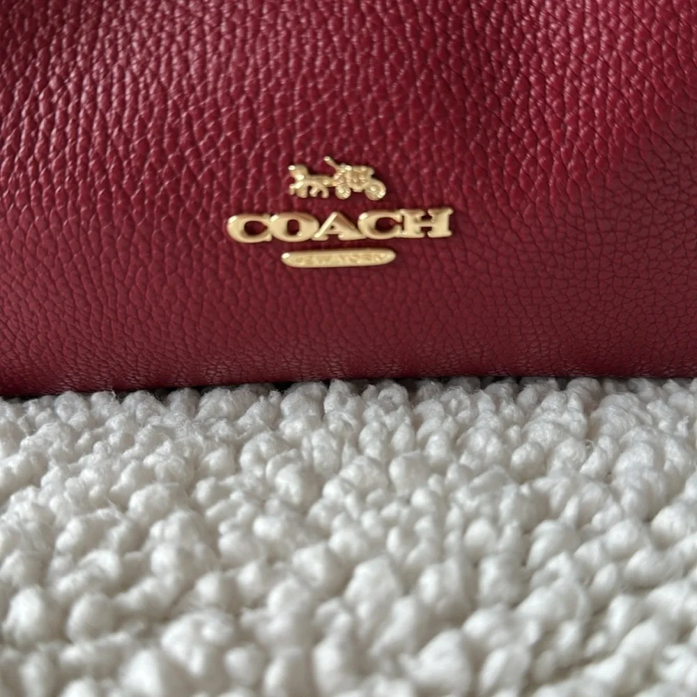 Coach Hadley 21 Hobo Crossbody Purse Satchel Deep Red New NWT